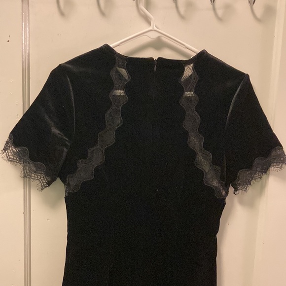 Sugar+L!PS Black Lace Velvet Dress - Picture 6 of 6